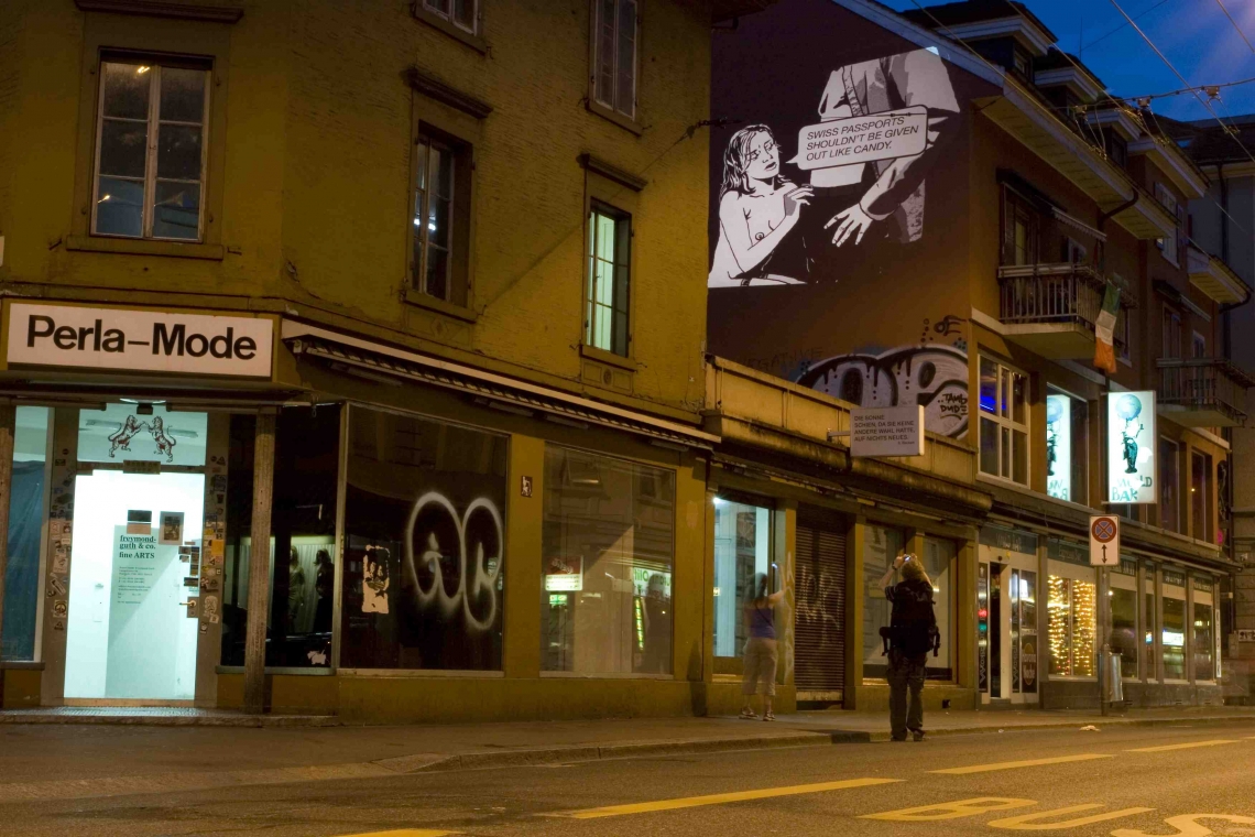 Petr Motycka «Projection» 2008, Installationsansicht, Langstrasse