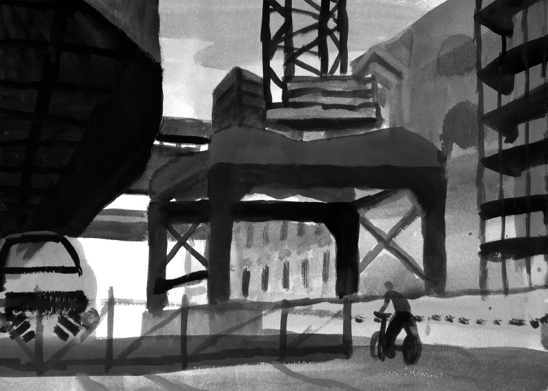 message salon embassy Zine Nr1 "Zürich – Anna Lukashevsky" s/w, 24 S. ©2015 Anna Lukashevsky & message salon 