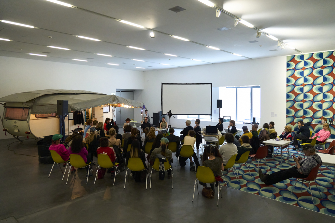 Esther Eppstein in conversation, Noah Merzbacher, Etienne Eisele, Sophie Nadler 