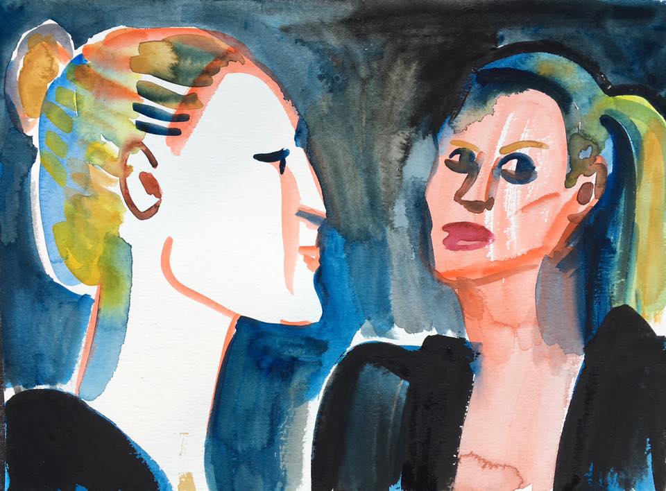 Anna Lukashevsky, guests at the bar 