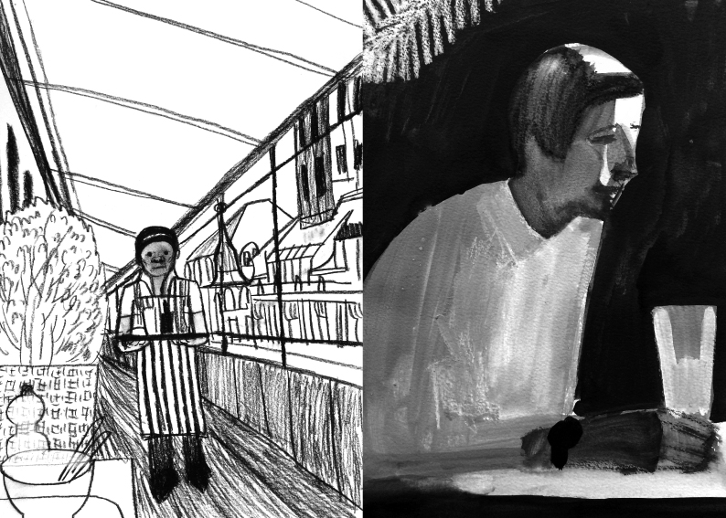 message salon embassy Zine Nr1 "Zürich – Anna Lukashevsky" s/w, 24 S. ©2015 Anna Lukashevsky & message salon 