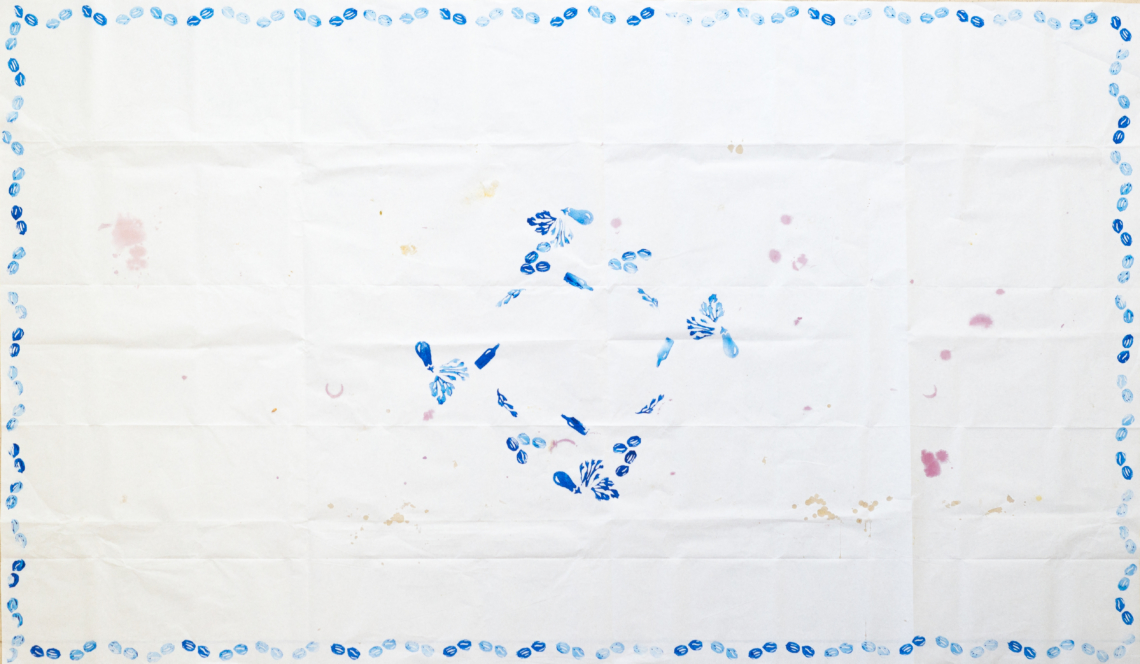 The table cloth after the feast