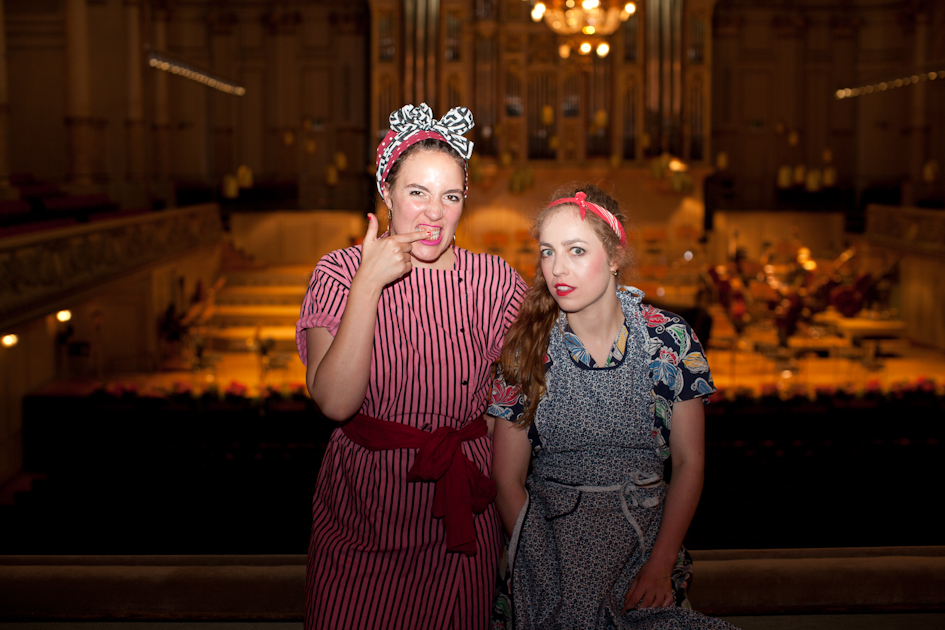 message salon ensemble zu Besuch in der Tonhalle, Annina Machaz und Rahel Sternberg ©2016 Ruth Erdt  