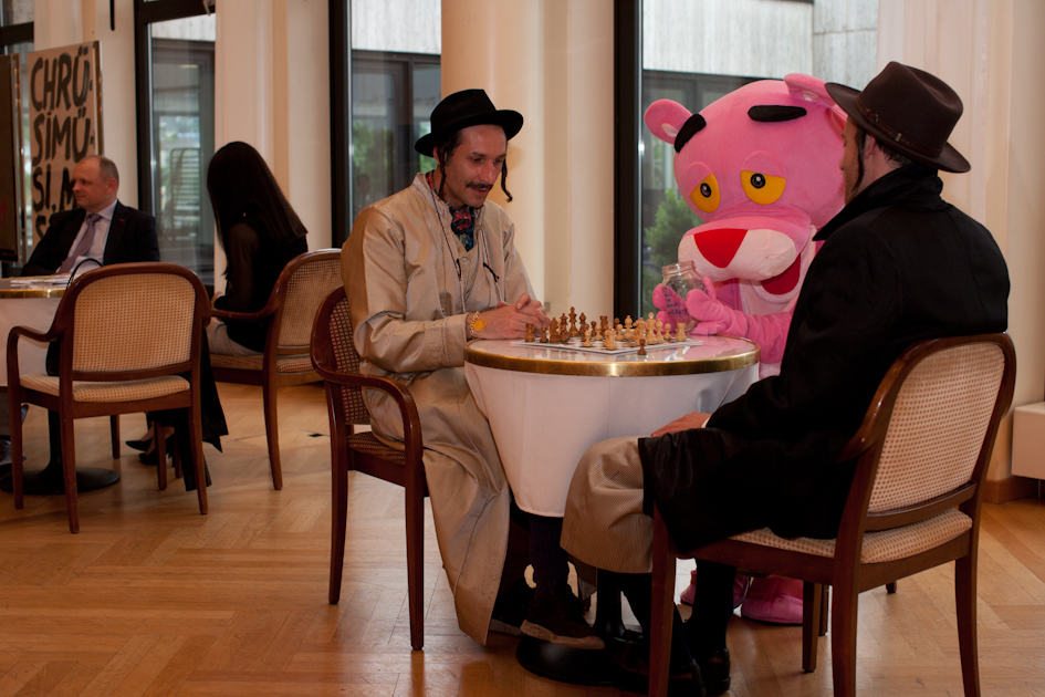 message salon ensemble zu Besuch in der Tonhalle, Veli&Amos und Pink Panther.©2016 Ruth Erdt  