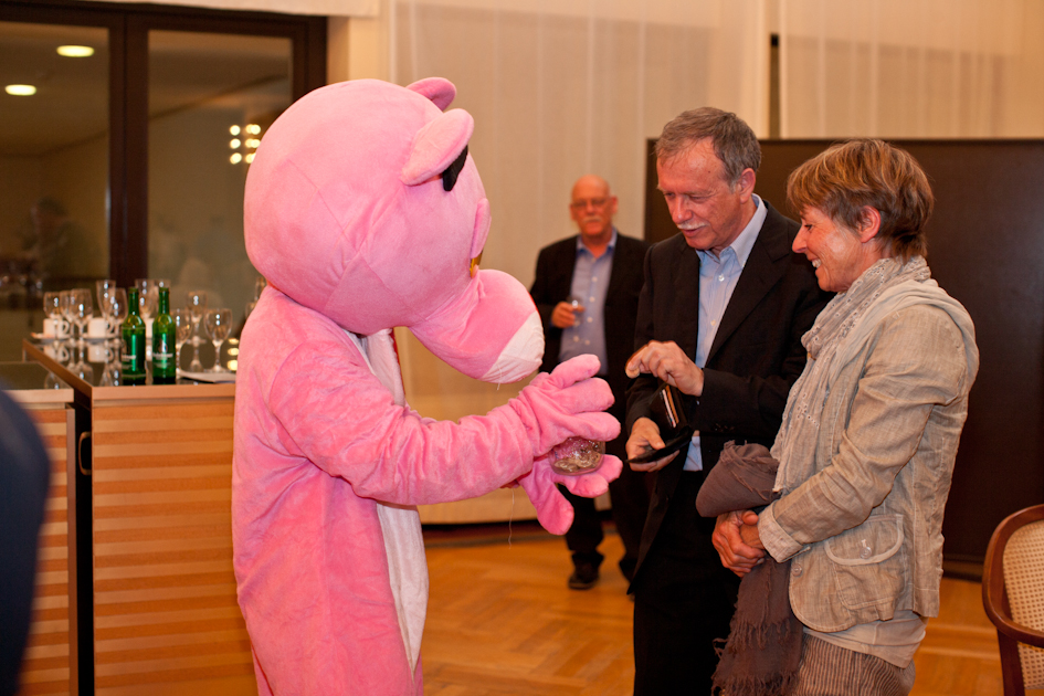 message salon ensemble zu Besuch in der Tonhalle, Pink Panther.©2016 Ruth Erdt  