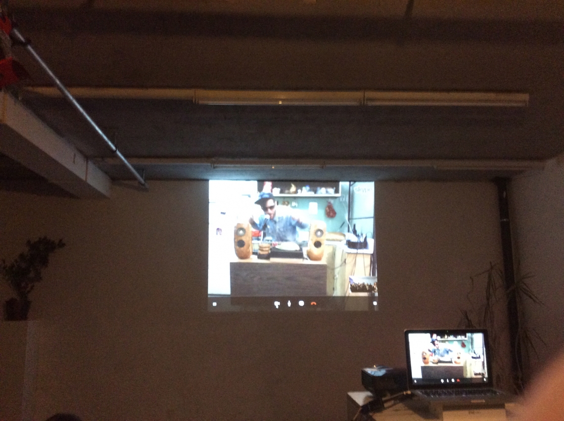 Senor Sandwich Live from Tel Aviv on Skype, message salon embassy 2015