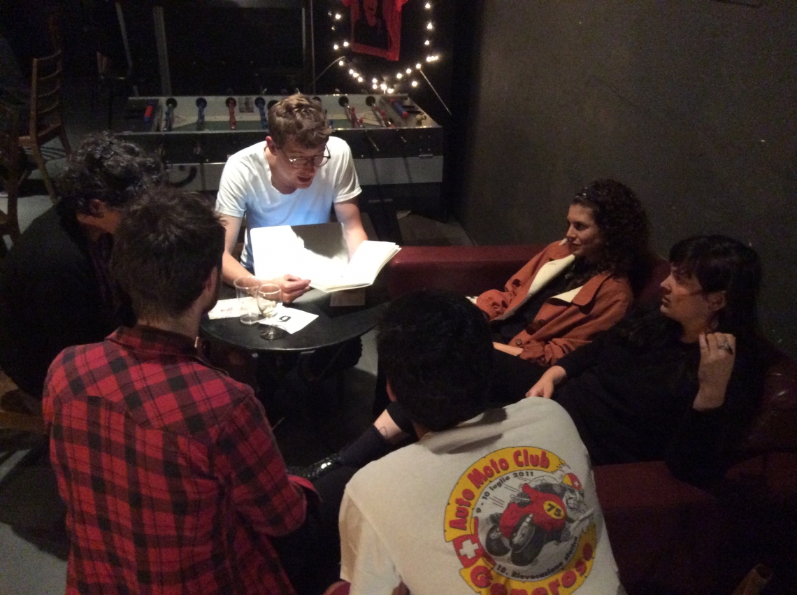 Texttape mit Donat Blum