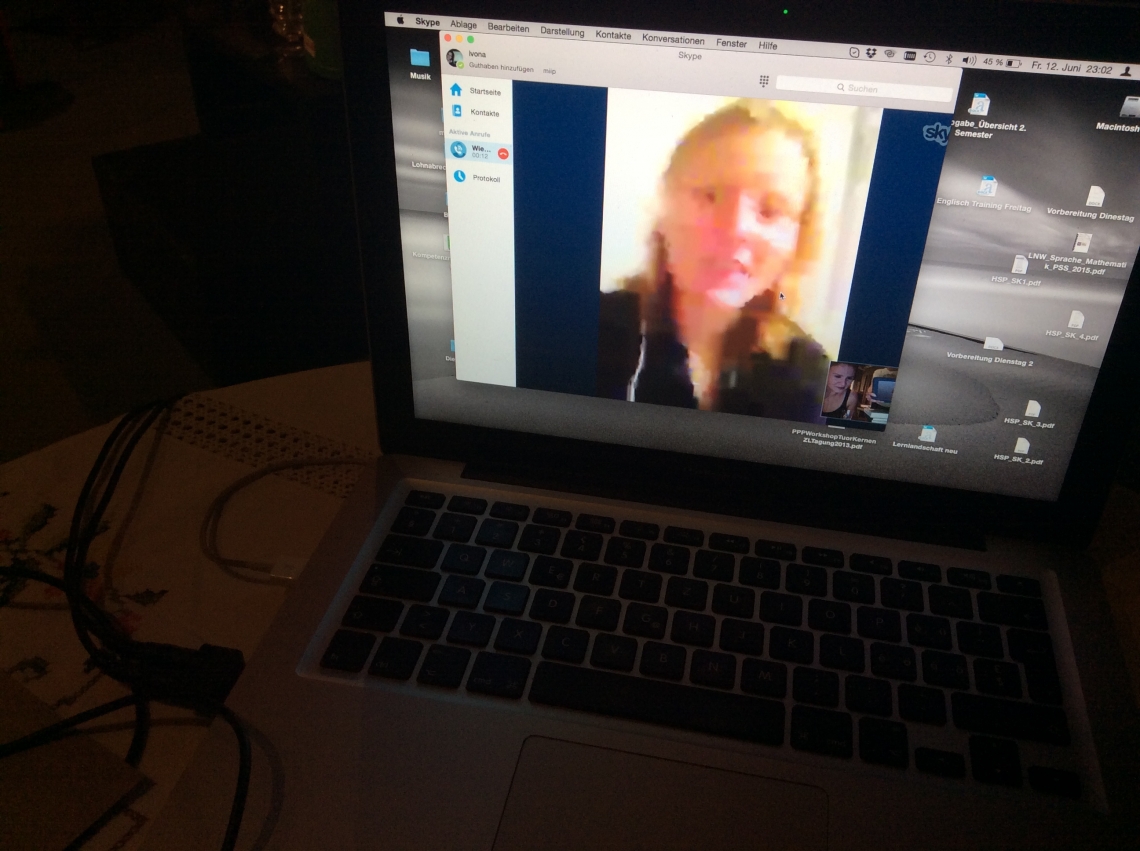 Texttape mit Wiebke Zollmann (live on Skype)