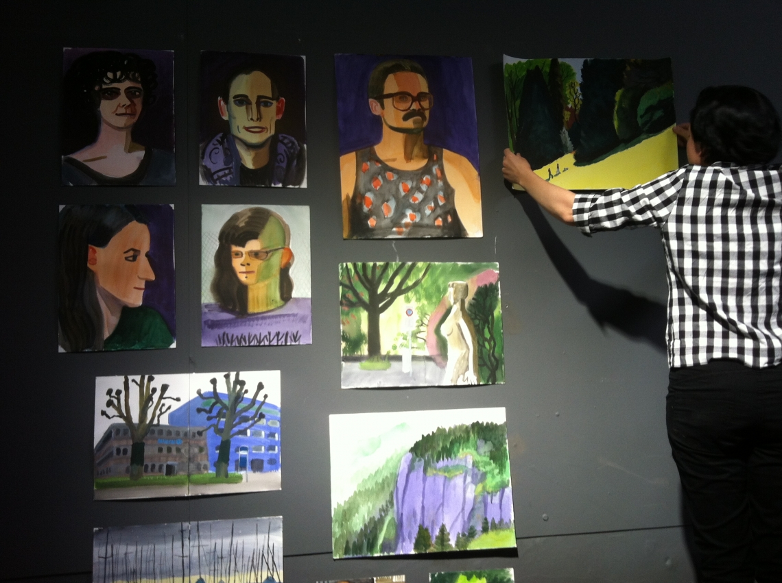Anna Lukashevsky, Presentation of original paintings and drawings, Zurich 2015