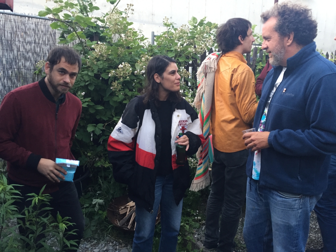 Backyard concert, meeting Israeli artist Eran Nave and Naam Arad