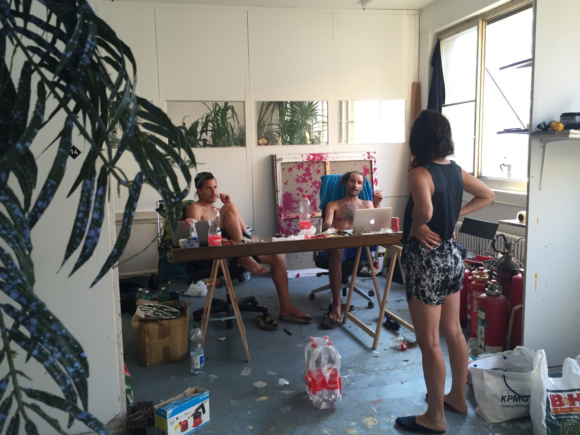 Ella in the studio of Veli&Amos