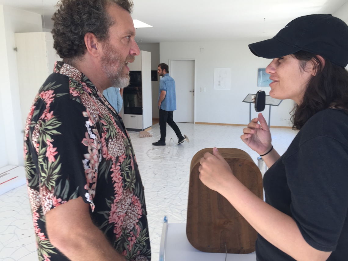 Rich meets the israeli artists in their exhibition Naam Arad and Eran Nave at Sommer Contemporary at Bellevue