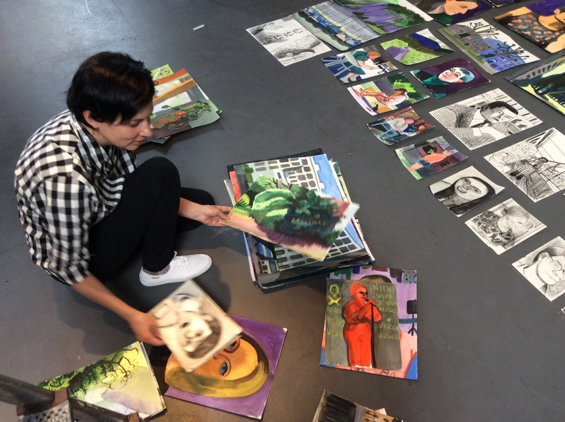 Anna Lukashevsky, Presentation of original paintings and drawings, Zurich 2015