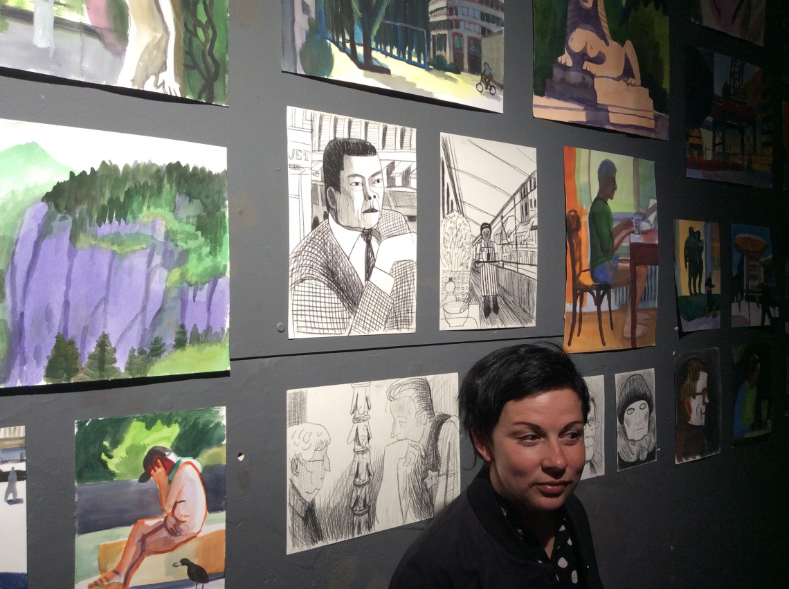 Anna Lukashevsky, Presentation of original paintings and drawings, Zurich 2015