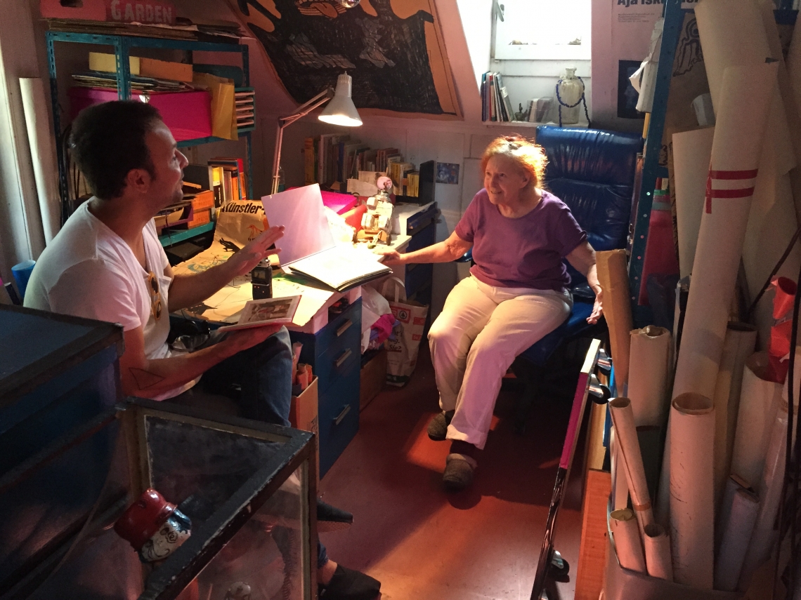 Visit Artist Liane Browar  in her studio and Fasnachtskabinett,