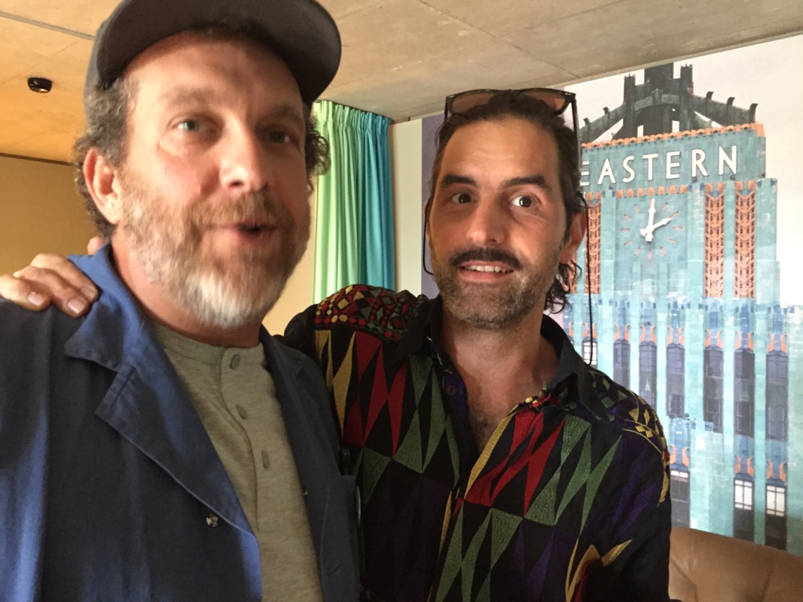 Rich Bott meets art school friend from Amsterdam, Swiss artist David Renggli at hotel room 724