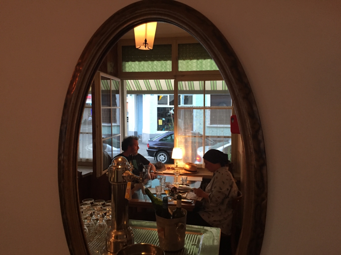 Final diner with artist Maria Pomianski Restaurant Eichhörnli 