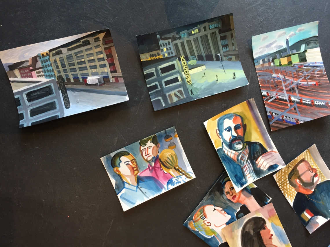 Anna Luksahevsky, scetches