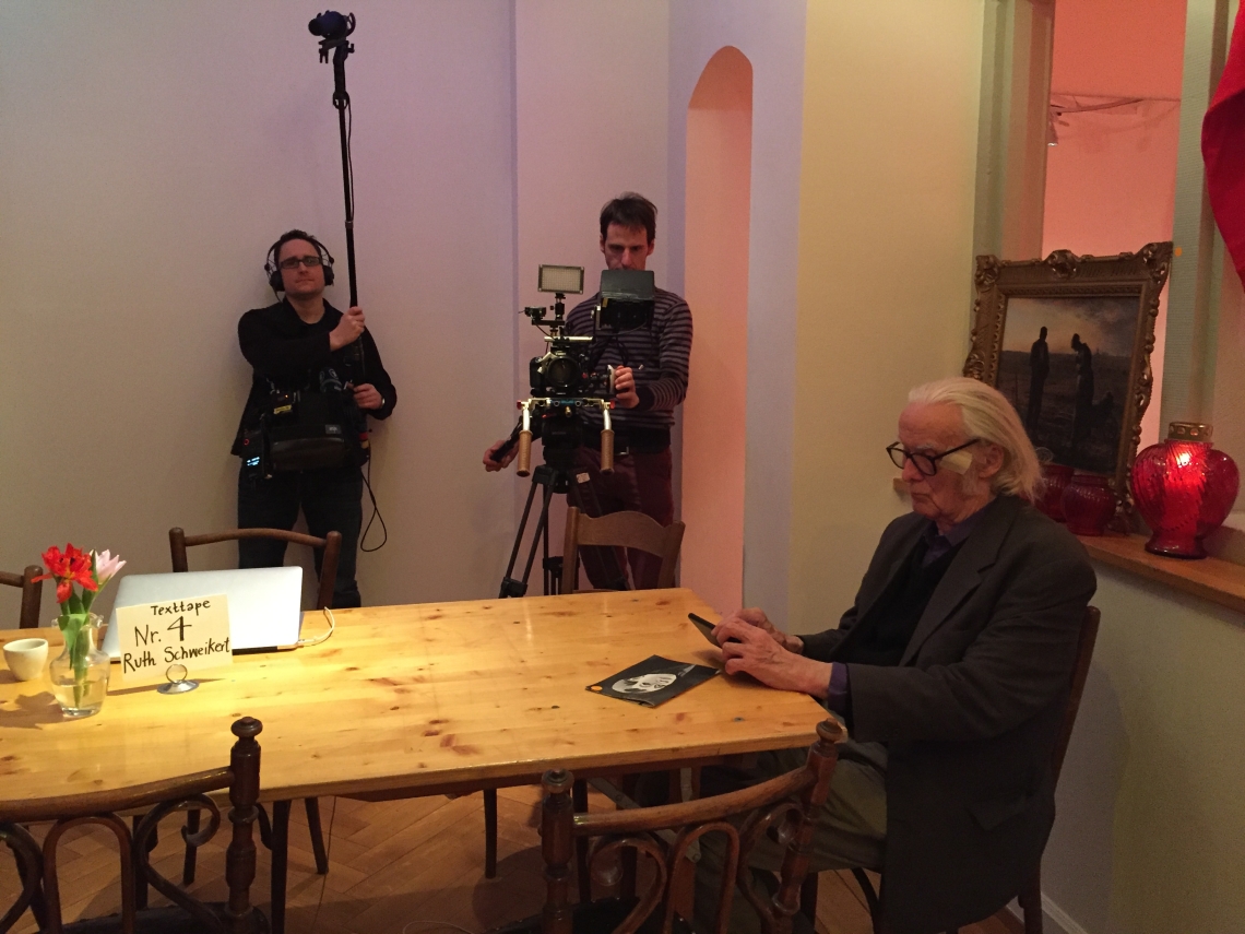 Texttape mit Hausherr Mr. James Joyce Stiftung Fritz Senn und Arte TV