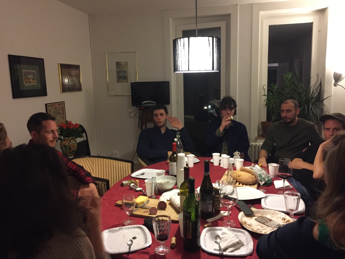 Diner at Georgio Iemmolo, with Georgian artist friend George Spanderashvili 