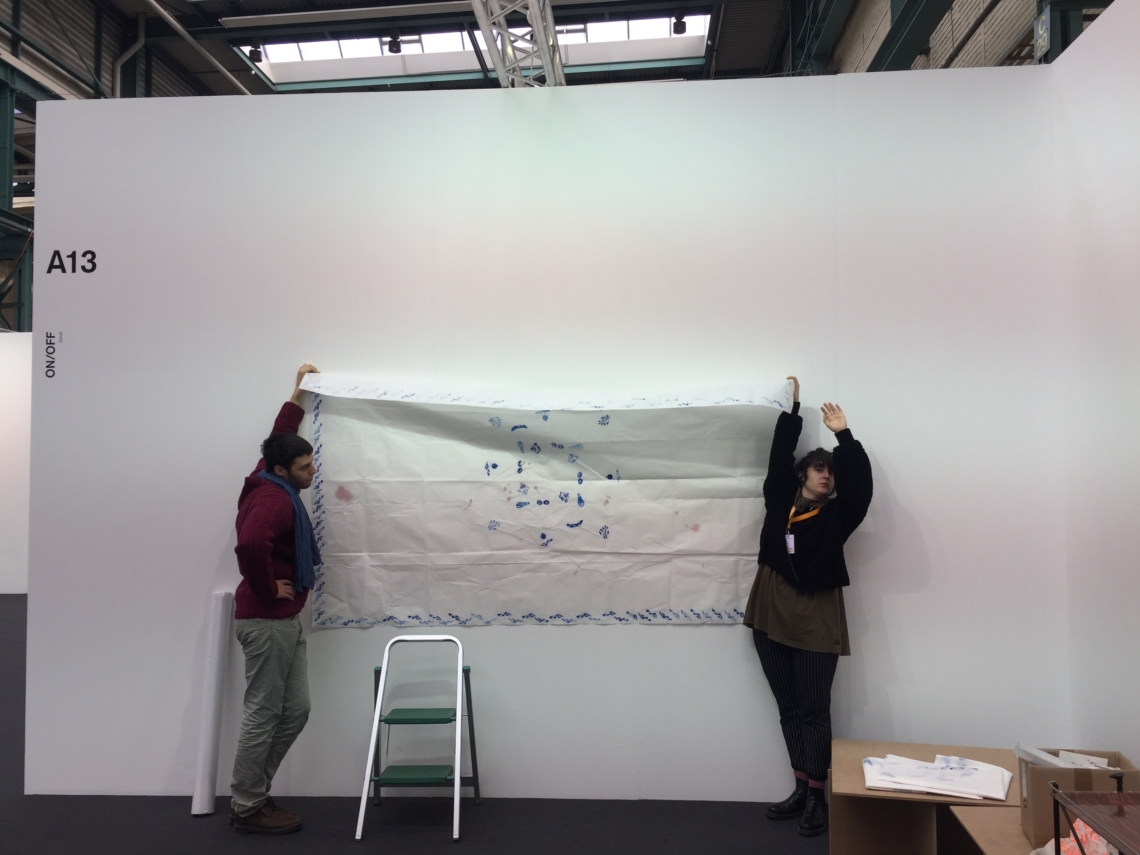 Set up, Art fair Kunst17, Zürich Oerlikon, booth by message salon embassy