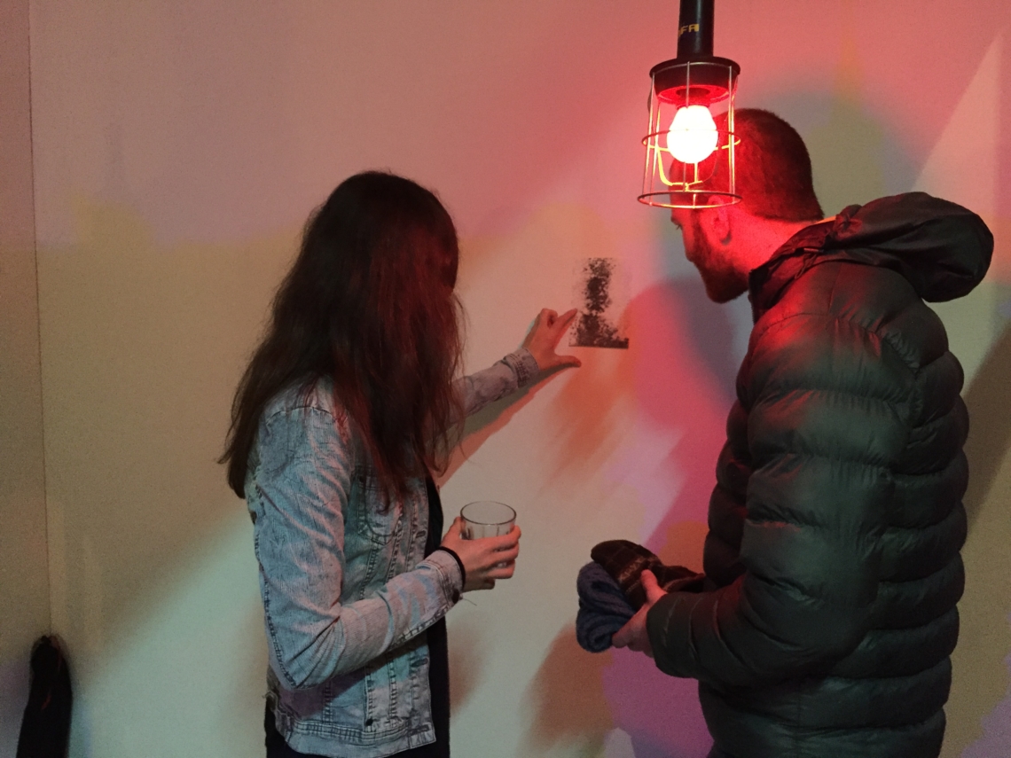 zine launch at the studio, the foto made by the camera