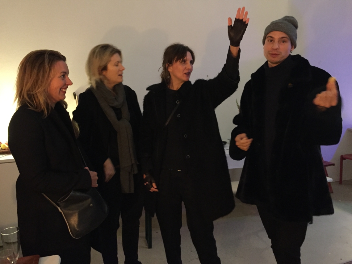 zine launch at the studio, visited by Rafał Pierzyński, next artist in residence