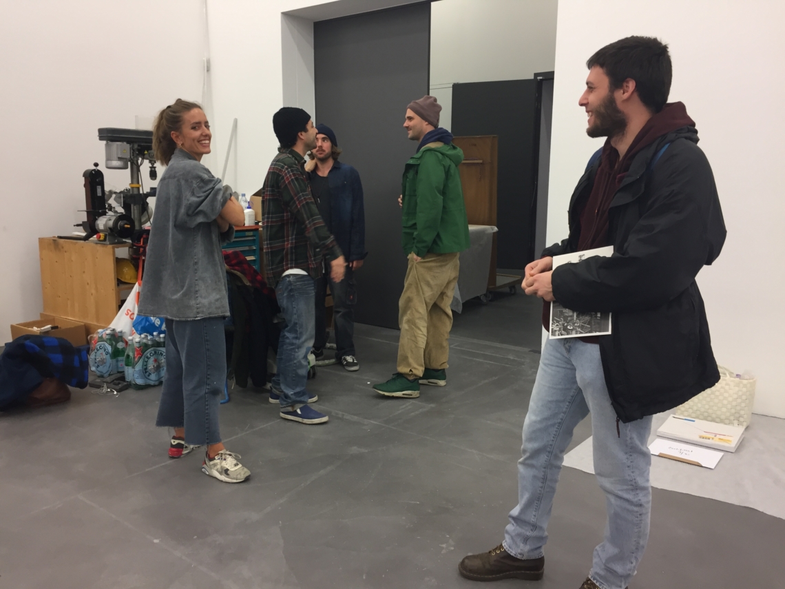 at Löwenbräu, meeting the workers