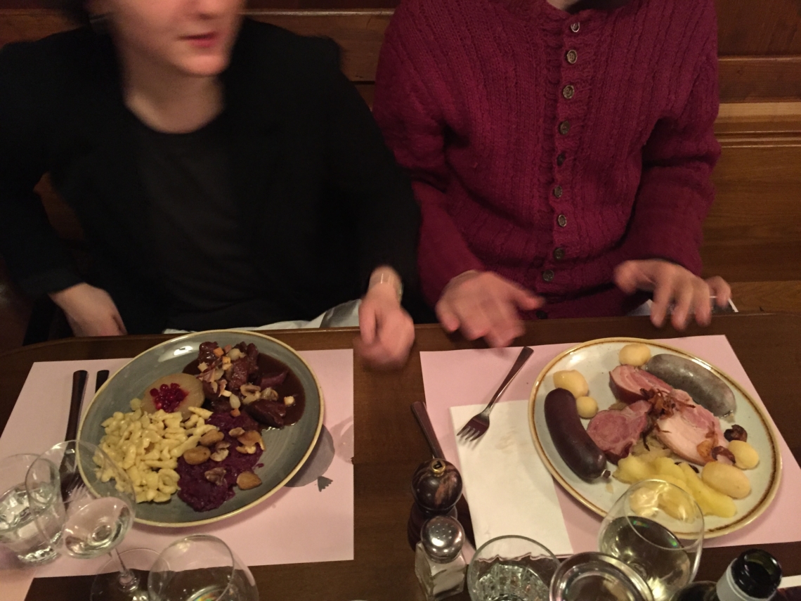 the final diner at Restaurant Zieglehütte Schwamendingen