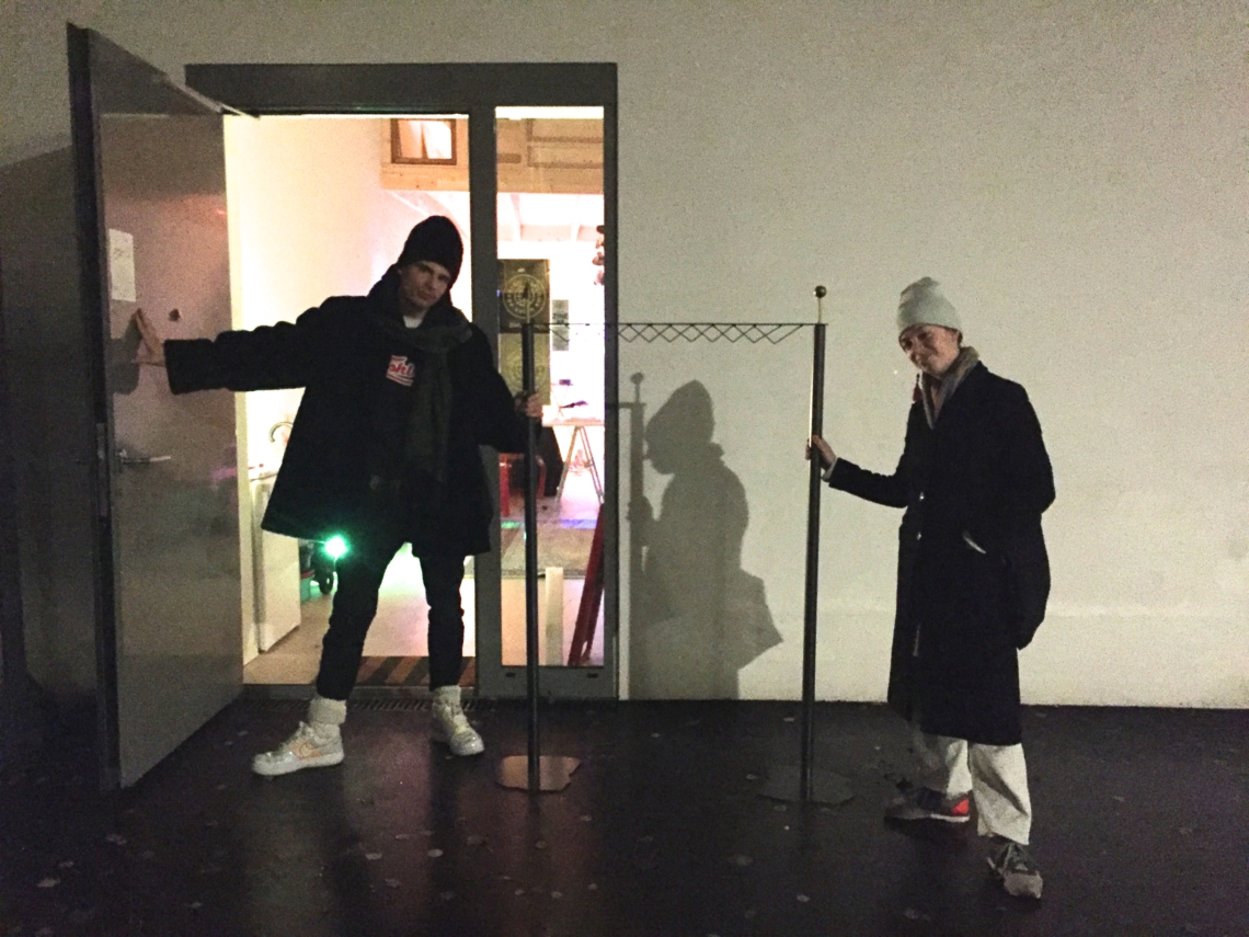 At the studio, with Aga Pędziwiatr