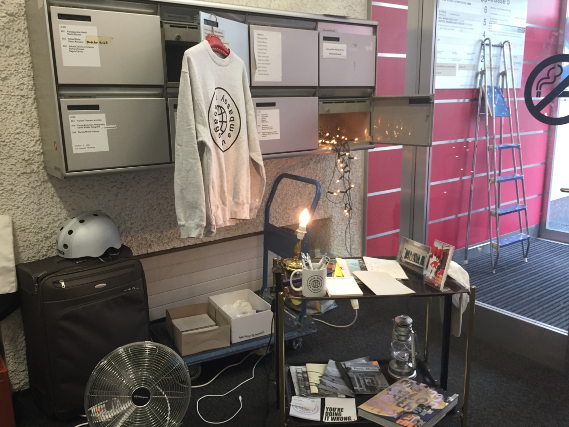 message salon Zines, Installation