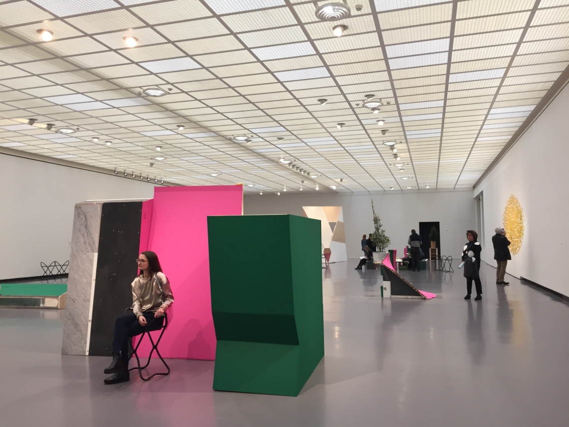 Daniela at Kunsthaus, opening of the show by Abraham Cruzvillegas.  