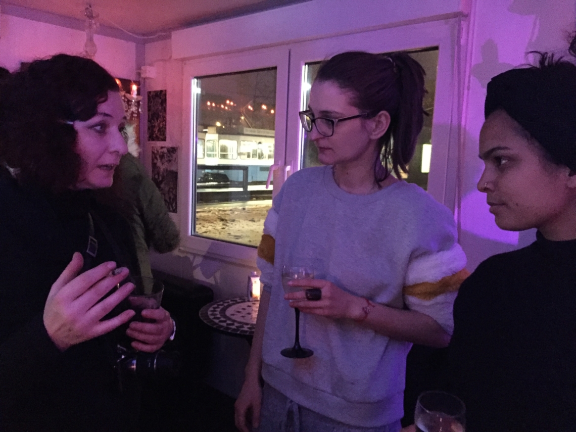 In talks with Vesna Tomse, and Tara Lasradi, at Wunderkammer Glattpark