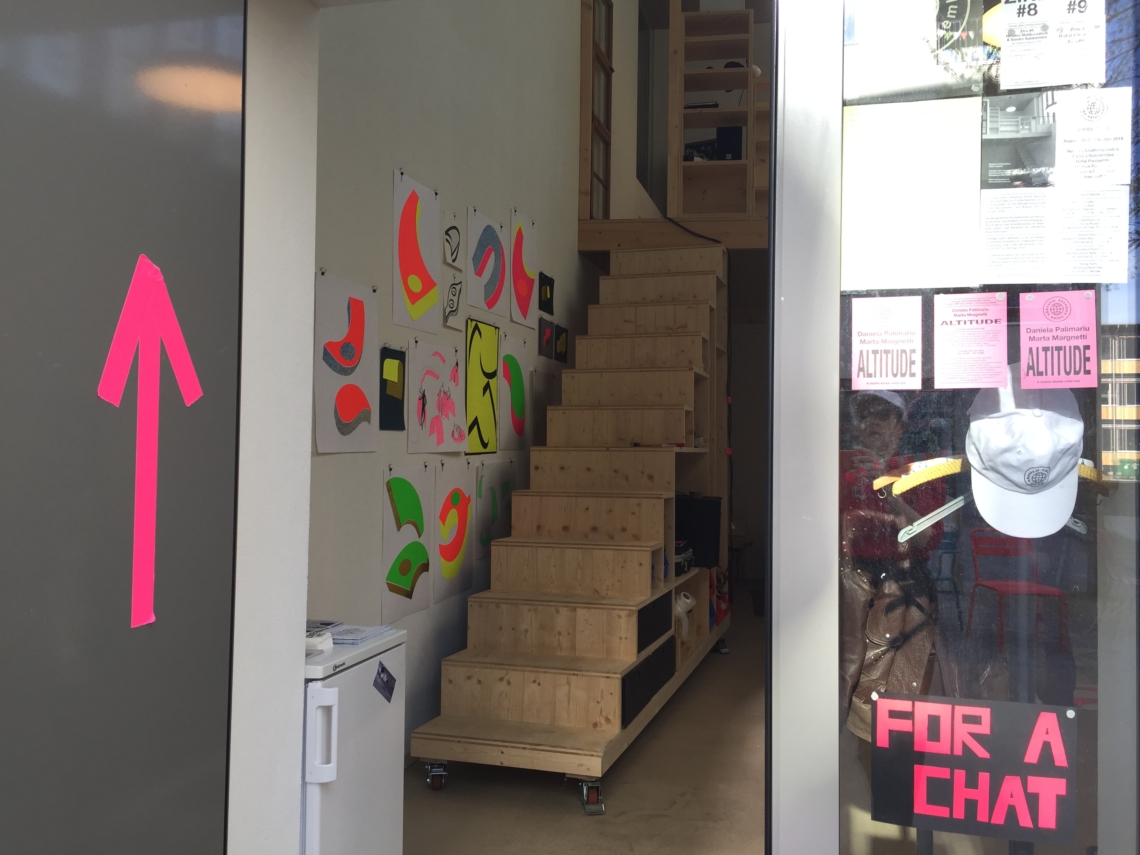 The studio in progress