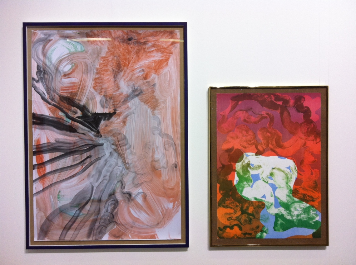 Installationsansicht, Monotoypie/Siebdruck, 2009-2011 