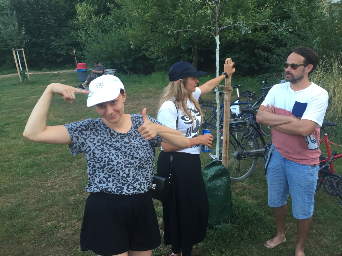 Nach der Soundperformance von Magda Drozd im Gespräch mit der Küstlerin Martina-Sofie Wildberger