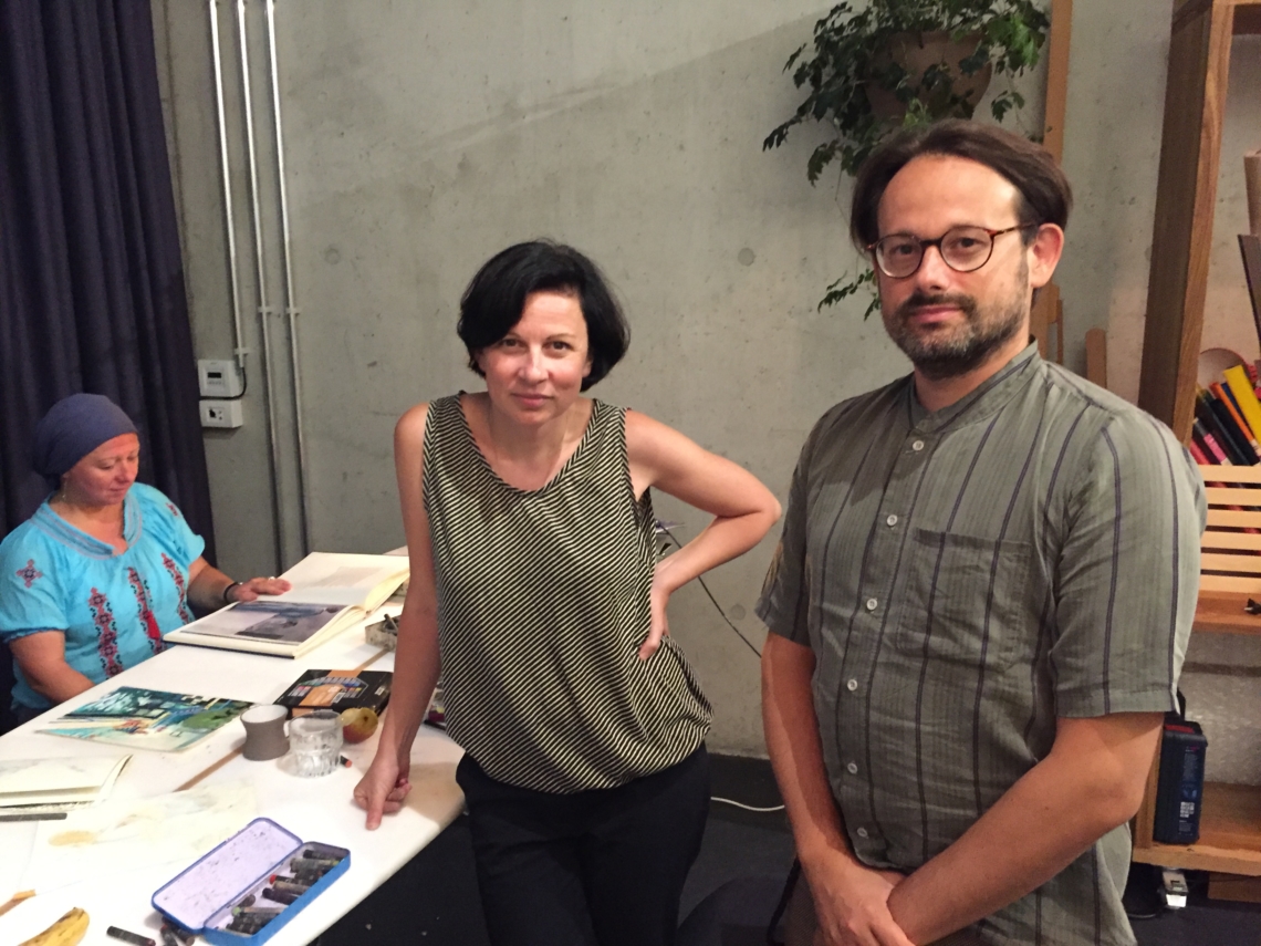 Adnan Softić trifft die israelische Malerin Anna Lukashevsky und die Malerin Maria Pomianski aus Zürich