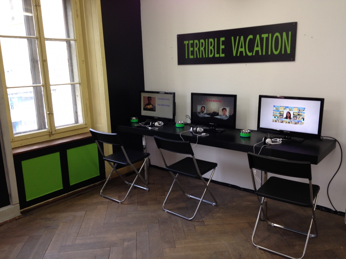 Terrible Vacation, Installationsansicht message salon 