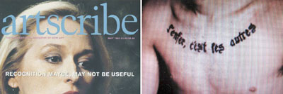 Omar Alessandro (CH): Untiteld, 2008 Katalogseite und Lambda-Print