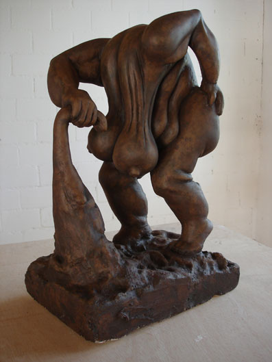 ...auf den titten gehen, 2007
Y-tong und Styropor, verspachtelt, Acryl
ca. 55 x 34 x 25 cm