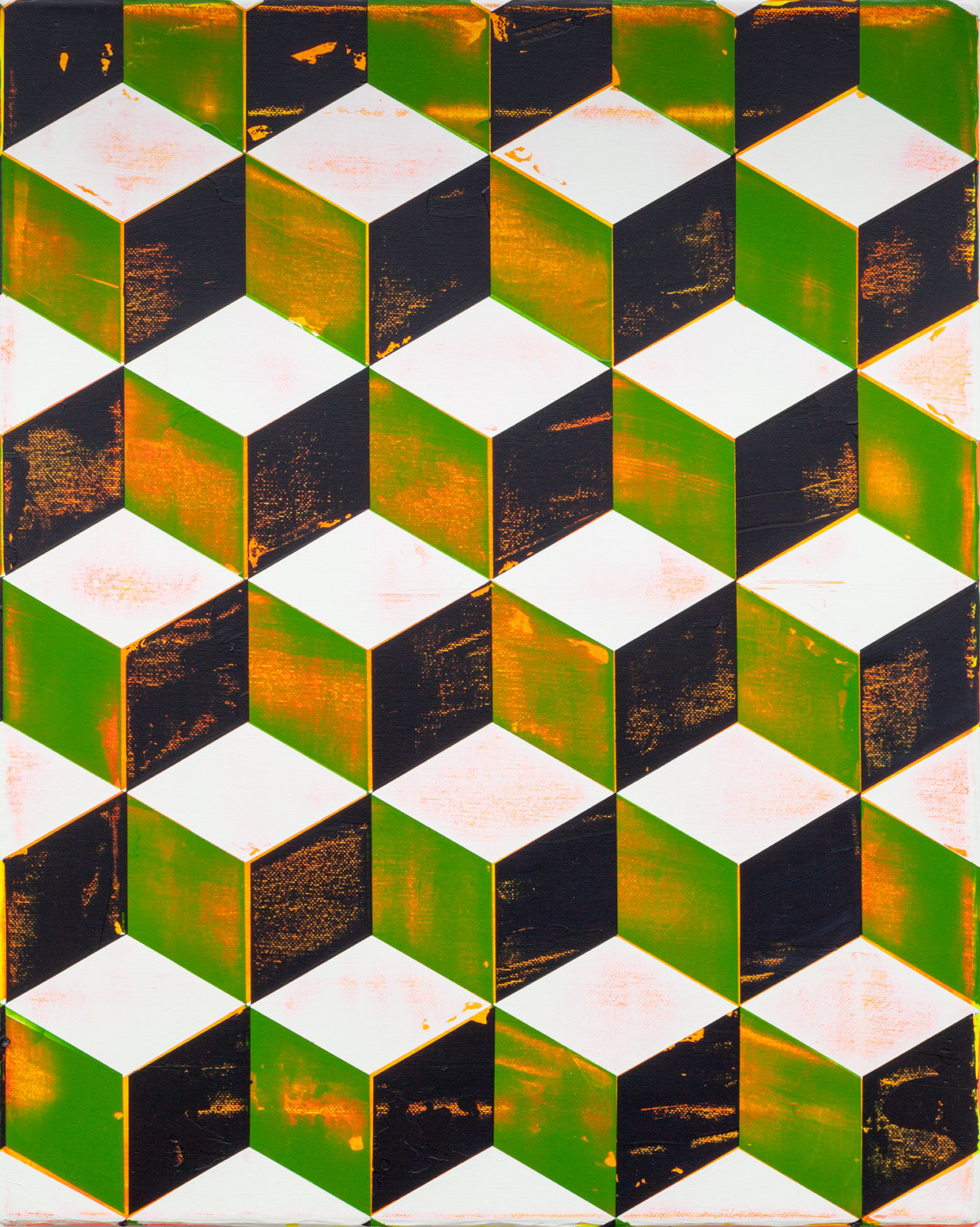 Davix, Untitled, 2015, Acrylic on canvas, 50x40 cm