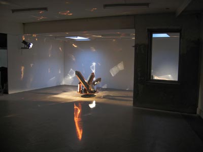 Drehender Kristall, 2006/07, Installationsansicht 2008